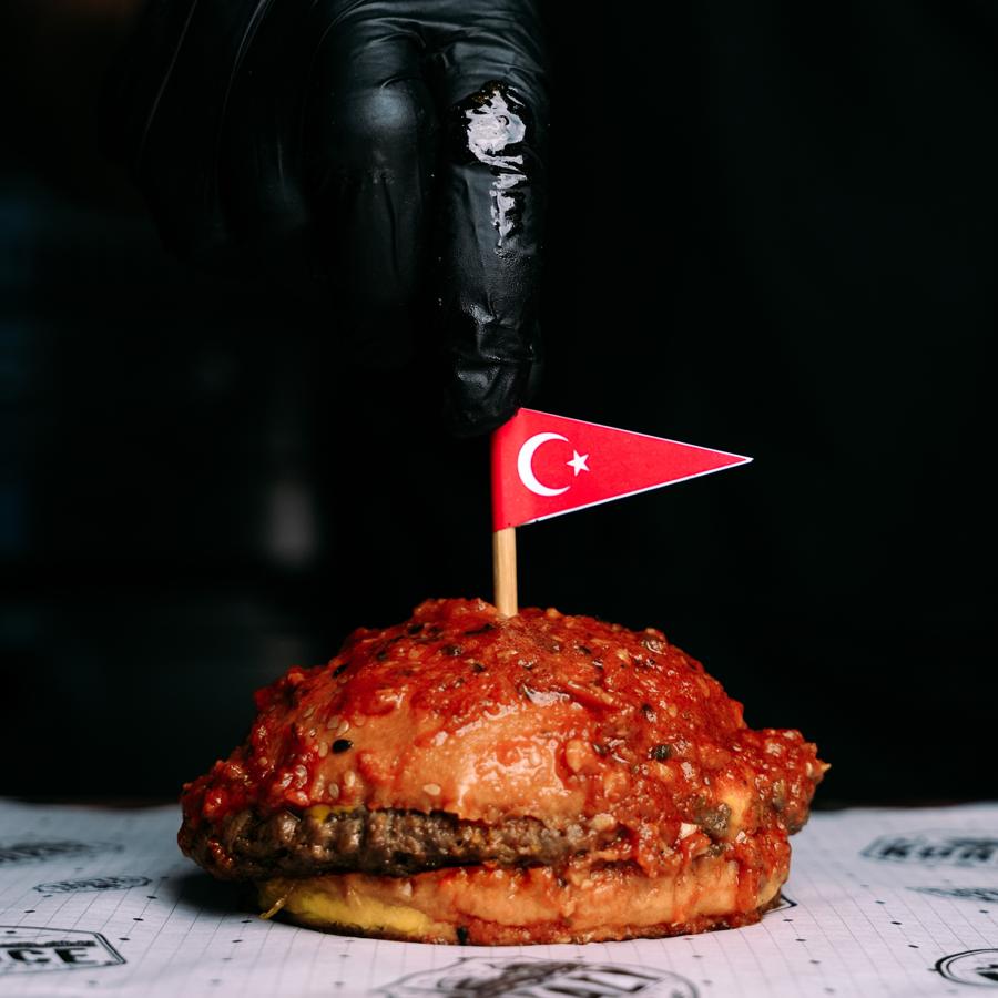 Turkish wet burger